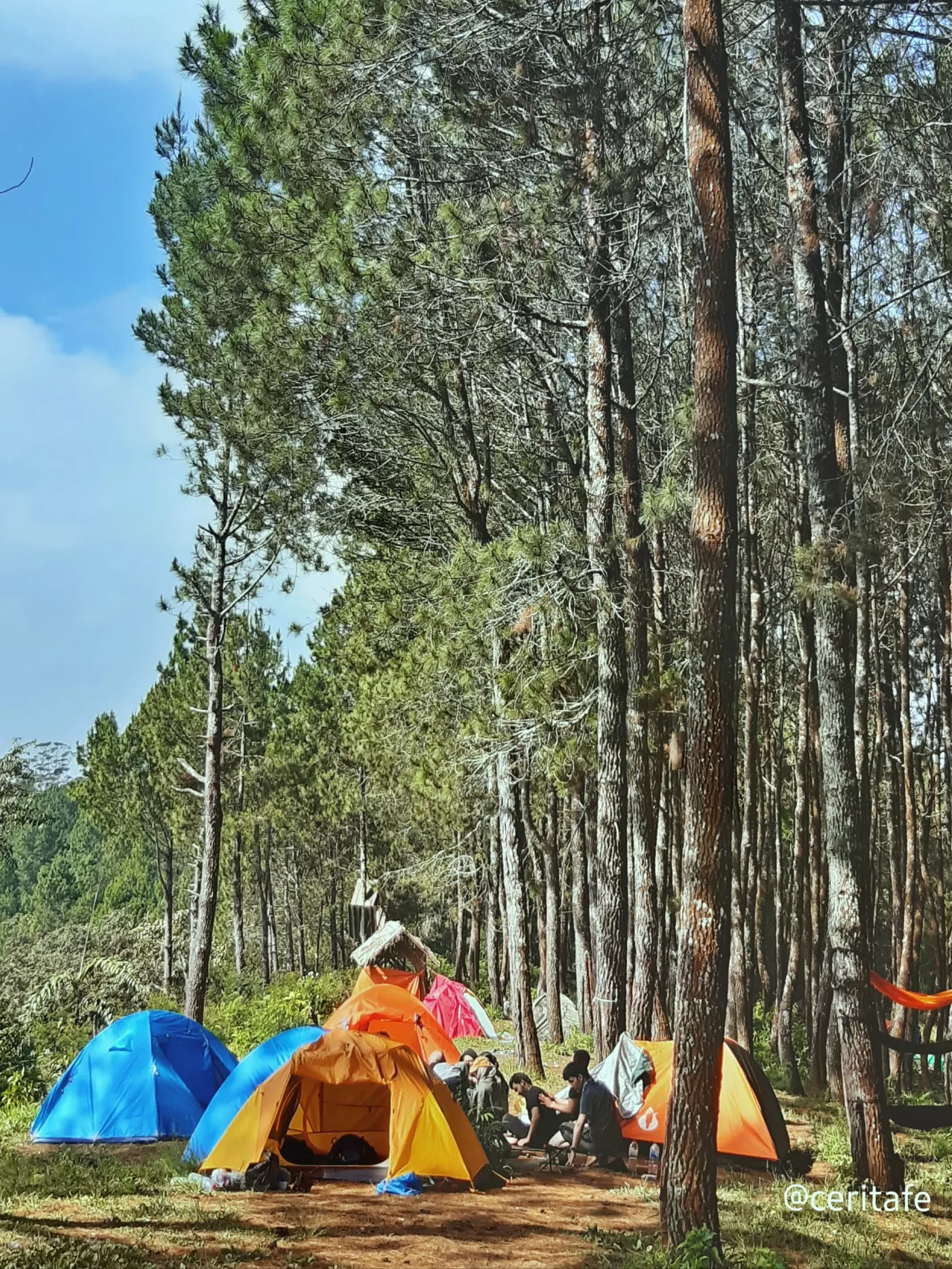 camping ground curug layung