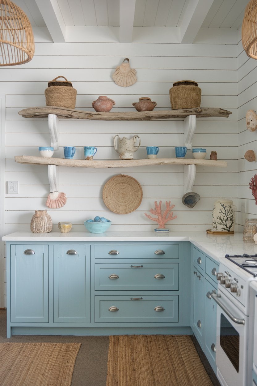 Beach House Feel for Earthy Boho Kitchen Ideas