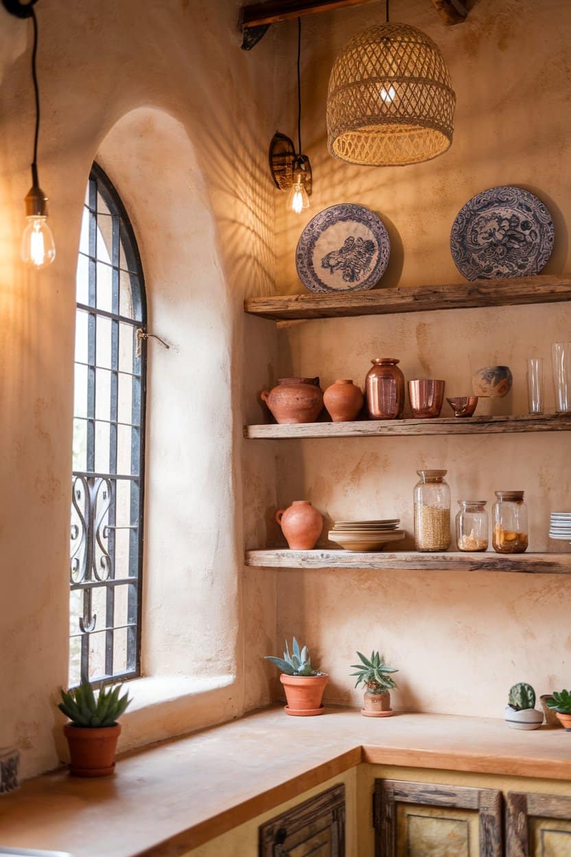 Desert Style Earthy Boho Kitchen Ideas