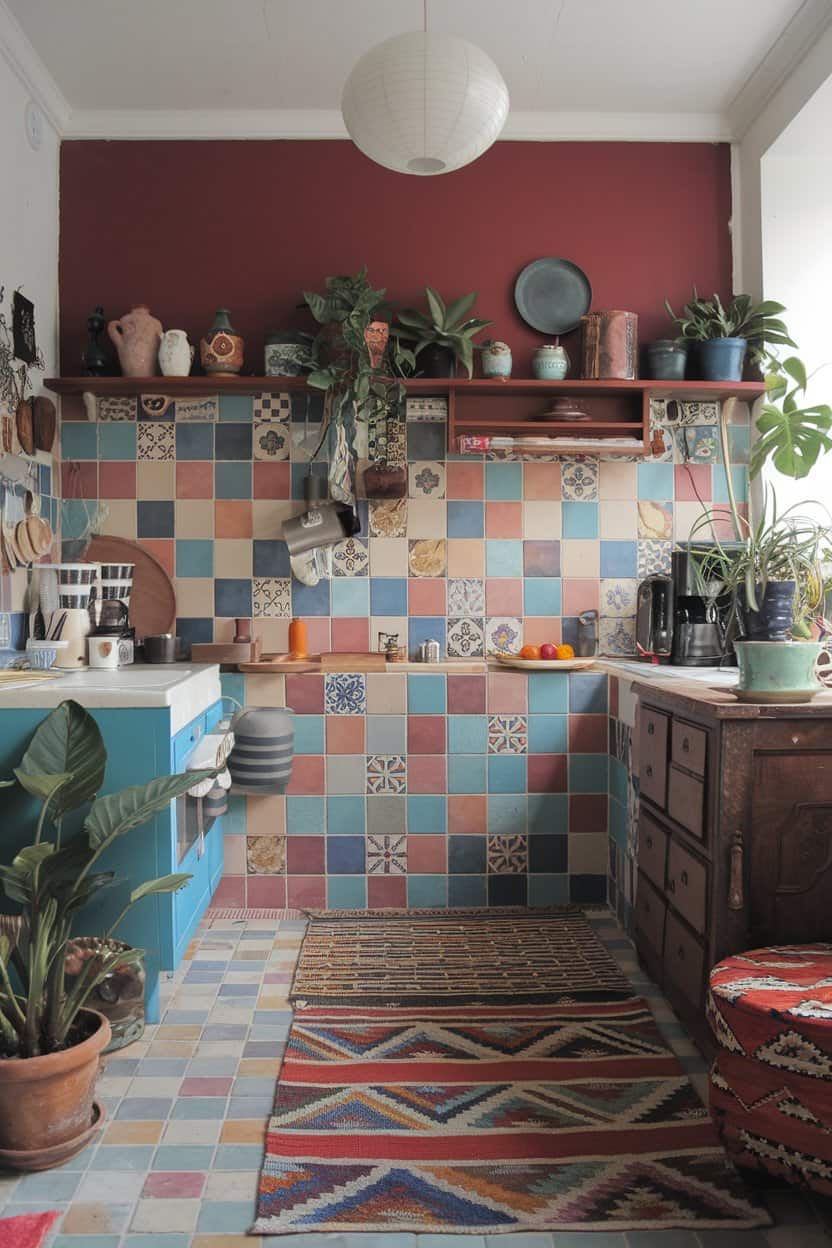 Mix And Match Earthy Boho Kitchen Ideas