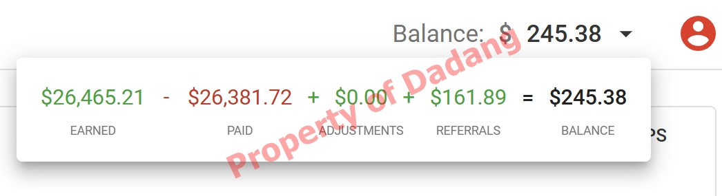 my earning from adsterra